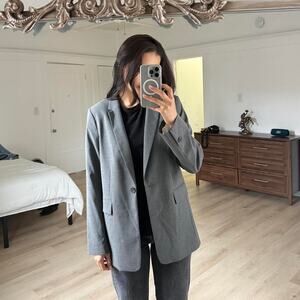Hm grey oversized blazer